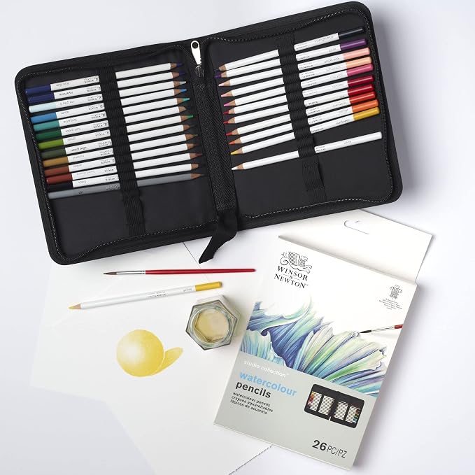 Winsor & Newton Studio Collection Artist Pencils, Watercolor Pencil Wallet - Image 8