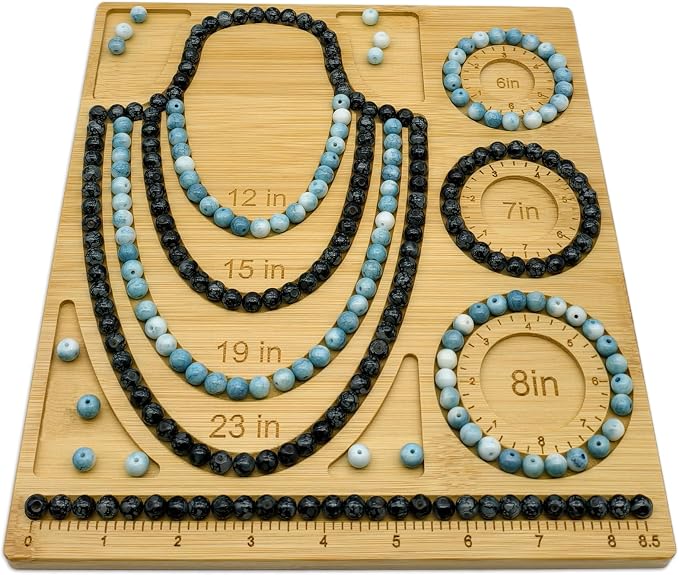 Petoysoso Bead Boards for Jewelry Making, Bamboo Beading Board for Bracelet & - Image 6