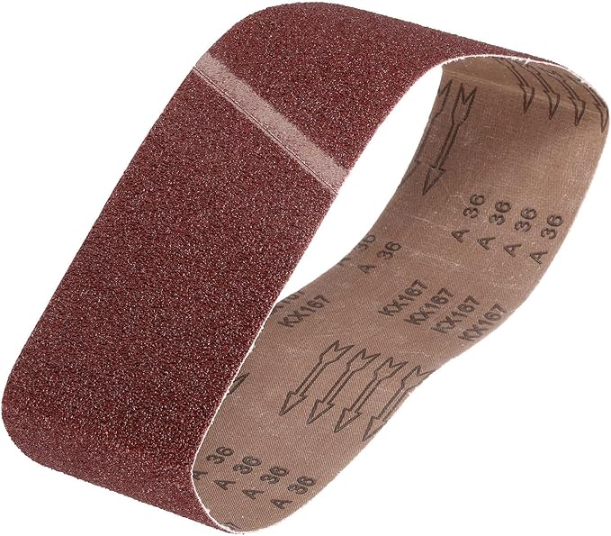 HARFINGTON 3 x 24 Inch Sanding Belts, 1 Pcs 36 Grits Aluminum Oxide Abrasive Belt Sander File Belt for Woodworking, Metal Polishing, Knife Sharpener