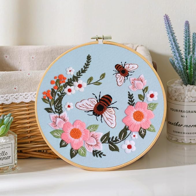 Santune 3 Pack Bee Embroidery Kit - Image 7