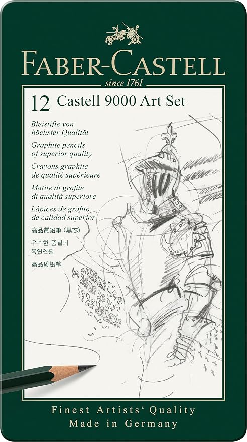 Faber-Castell 9000 Graphite Sketch Pencil Sets Art 8B by Faber-Castell