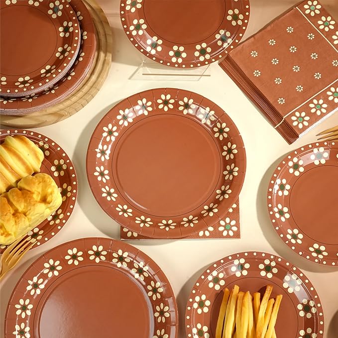 100 Pcs Cielito Lindo Plates Platos De Barro Mexicanos Mexican Party Plates and - Image 6