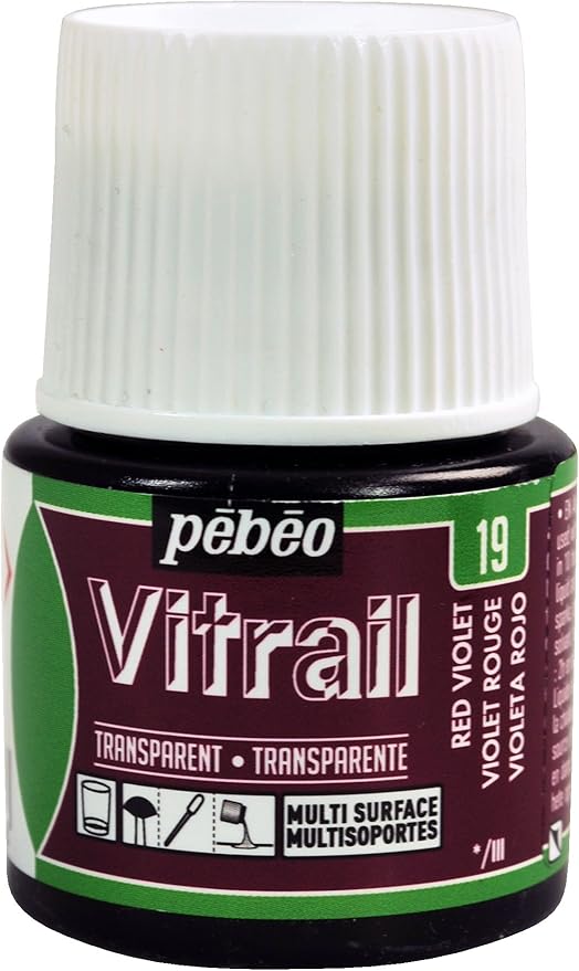 Pebeo Vitrail, Stained Glass Effect Paint, 45 ml Bottle by Unknown