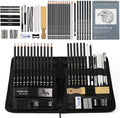 Brusarth 42 Pack Drawing Set Sketching Kit, Pro Art Sketch Supplies by Brusarth