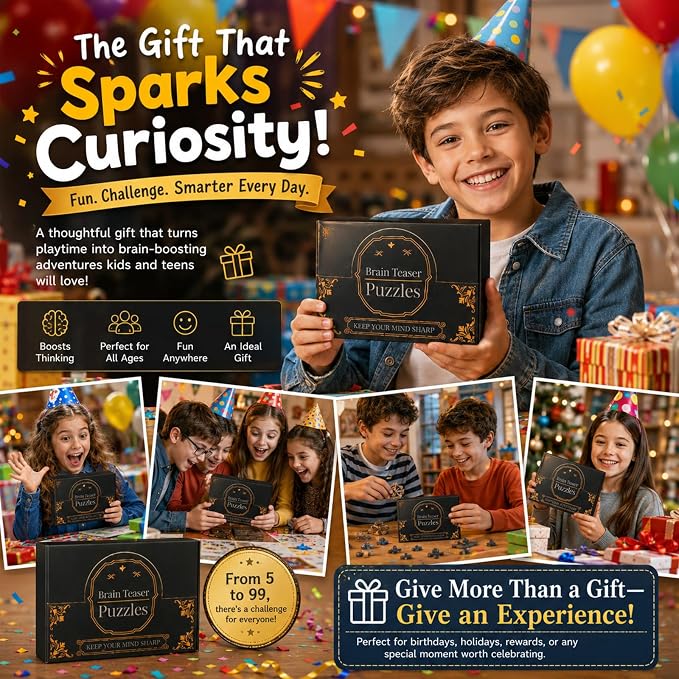 24 Pcs Brain Teaser Puzzles for Kids Teens Adults - Image 7