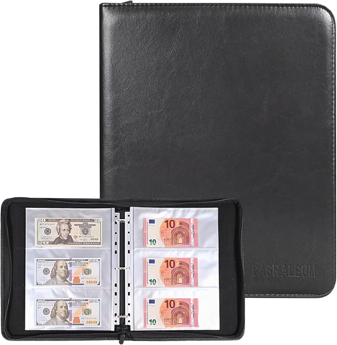 Currency Album with 180 Pockets by WITHYU