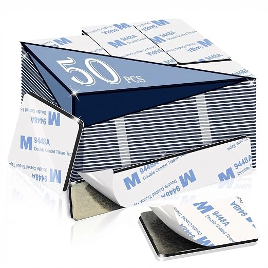 Super Sticky Double Sided Adhesive Pads, 3mm Foam 50Pcs, Strong Double-sdied by Godmony