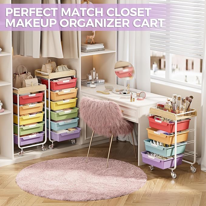 Rolling Craft Storage Cart - Image 7