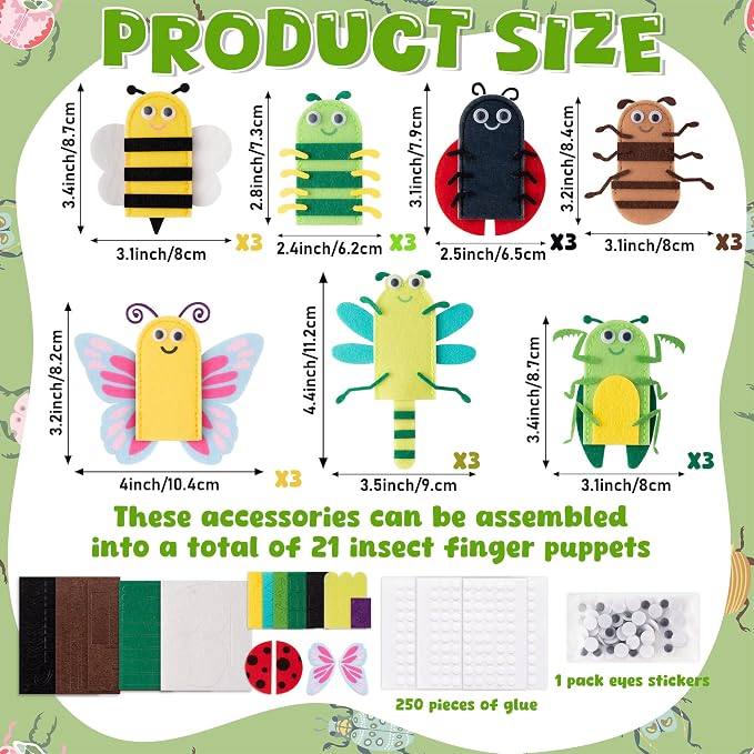 COcnny Insect Finger Puppets Craft - Image 2