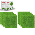 8 Pcs 6 X 6 Inch Fake Grass Decor by KAEZDD