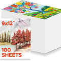 100 Sheets Watercolor Paper Bulk，9 x 12 Inch Cold Press 140 lb/300 GSM Water by Joibabe
