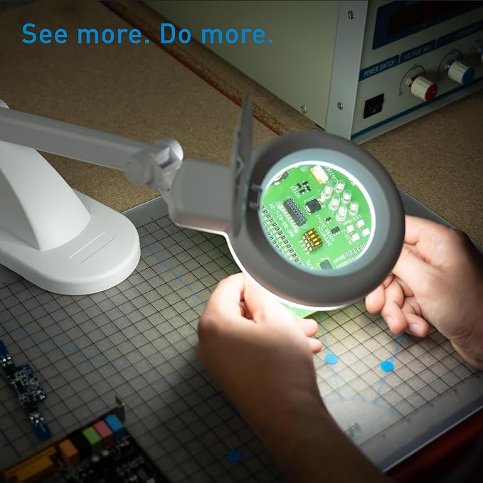 LED Magnifying Desk Lamp – Magnifier Lamp - Image 2