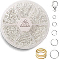 Handyman Crafts Jump Rings Kit With1000PCS Open Jump Rings 40PCS 12mm Lobster by HandymanCrafts