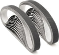 1/2" x 12" Knife Sharpener Replacement Belts Kit, 400 Medium Grit Sanding Belts for Work Sharp Original Knife Sharpener & Tool Sharpener,24 Pack