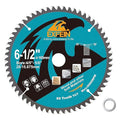 6-1/2 Inch Miter/Table Saw Blade, 60 Teeth ATB TCT Fine Finish Wood Cutting Circular Saw Blade with 4/5|5/8 Inch Arbor