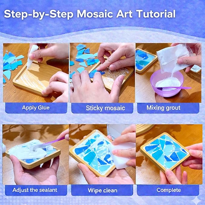 GHAHILI 4 Sets DIY Mosaic Kits for Adults - Image 5
