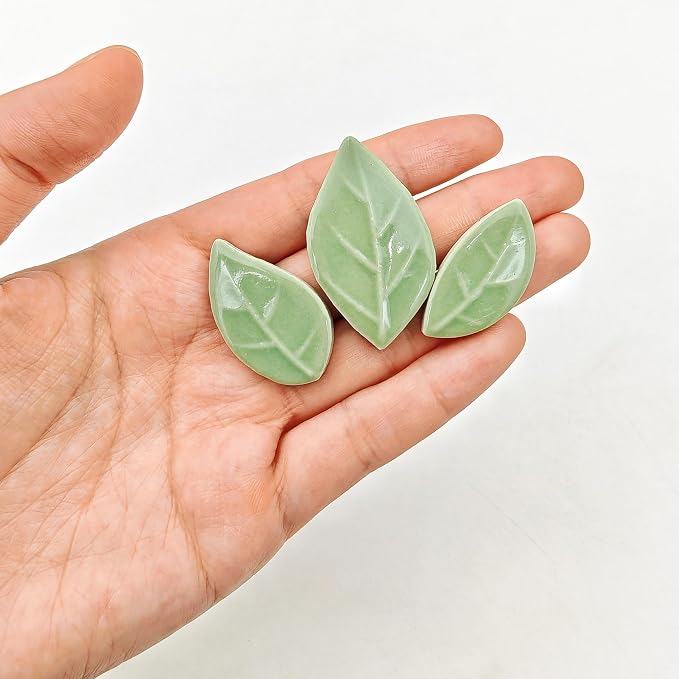500g/1.1lb Leaf-Shaped Ceramic Mosaic Tiles, Ceramic Mosaic Pieces - Image 4