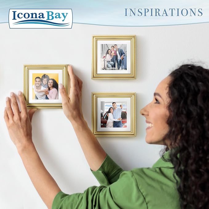 4x4 Picture Frames with 3x3 Mat, 6 Pack, Contemporary, Inspirations | These - Image 8