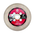 Diamond Tile Saw Blade - 5''(125mm) Cutting & Grinding Disc Wheel with 5/8"-11 Flange for Porcelain Ceramic Tile Marble Granite Artificial Stone with X Mesh Rim for Angle Grinder