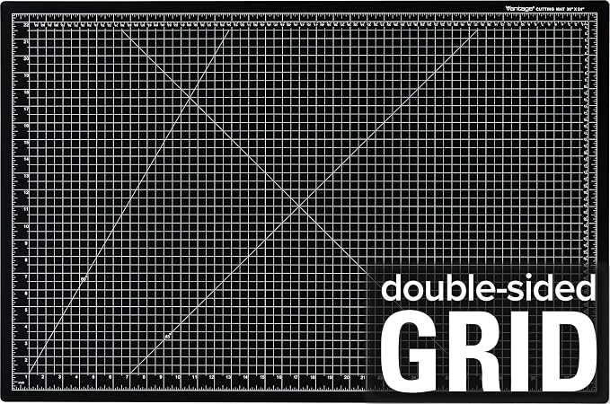 Dahle Vantage 10793 Double-Sided Premium Self-Healing Cutting Mat, 1/2" Grid - Image 2
