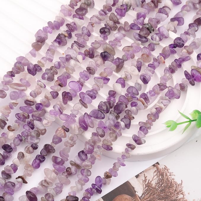 200 Pcs Crystal Chip Beads for Jewelry Making 5-8mm Amethyst | Natural Chip - Image 7