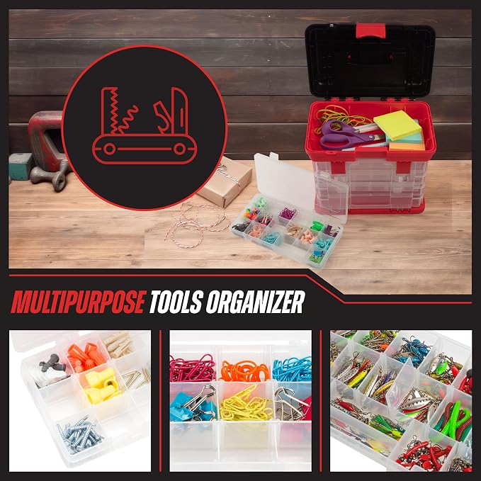 Stalwart Portable Tool Box Small Parts Organizer - Image 3