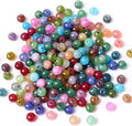 160PCS Natural Stone Beads 10MM Agate Spacer Beads Bulk by Cadikez