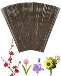 100 PCS FIVEIZERO 18 Gauge Brown Floral Wire Stems by FIVEIZERO