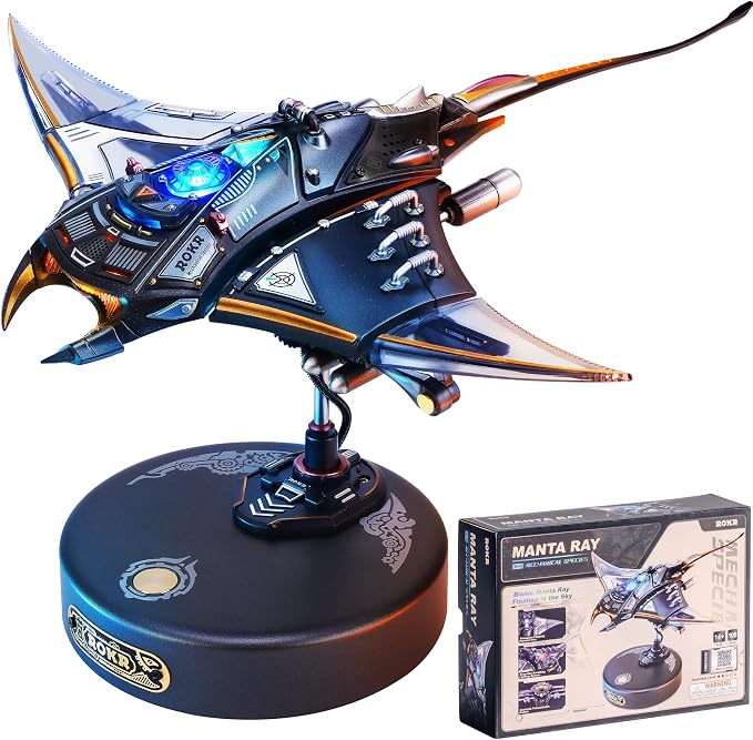 ROKR Mechanical Manta Ray 3D Metal Model Puzzle by ROKR-InterestingSmartPuzzleToys