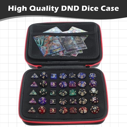 Aoriher 1 Pcs Dice Case with Removable Slotted Tray - Image 3