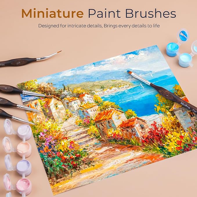 Nicpro Miniature Paint Brushes - Image 2