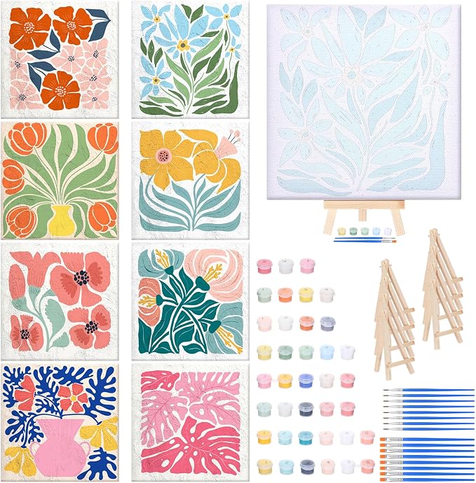 RoundFunny 8 Set Paint by Numbers Kit by RoundFunny
