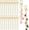 Chuyau 20pcs Gold Keychain Making Kit Swivel Snap Hook Lobster Claw Clasps by chuyau