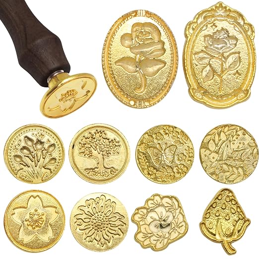 Wax Seal Stamp Kit, DIY Crafts, Greeting Cards, Gift Decoration - Image 2
