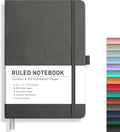 RETTACY Lined Journal Notebook, 192 Numbered Pages, A5 Size | Leather Hardcover by RETTACY
