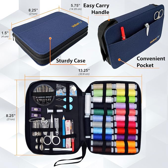 Easy to Use Navy Blue Sewing Kit - Image 9