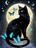 Meothan 5D Black Cat Diamond Art Kits by MeothanDiamondPainting