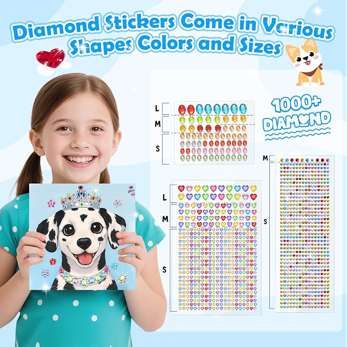 Gem Art Sticker Kit, Diamond Art Sticker Crafts - Image 3