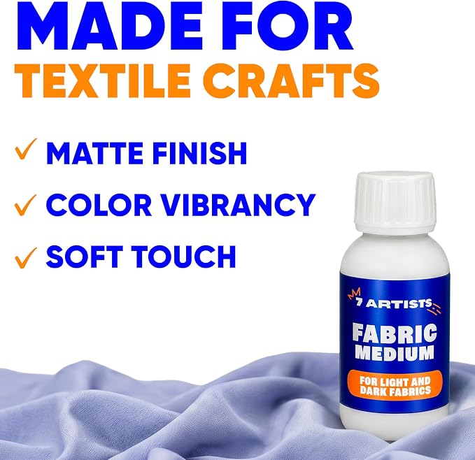 Fabric Medium for Acrylic Paint 4.2 fl oz – Turn Acrylics Into Washable Fabric - Image 6