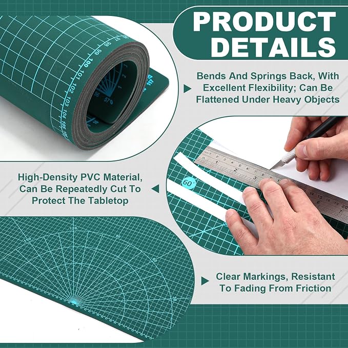Pangda 24 x 48 in Large Self Healing Cutting Mat Extra Thick Double Sided - Image 3
