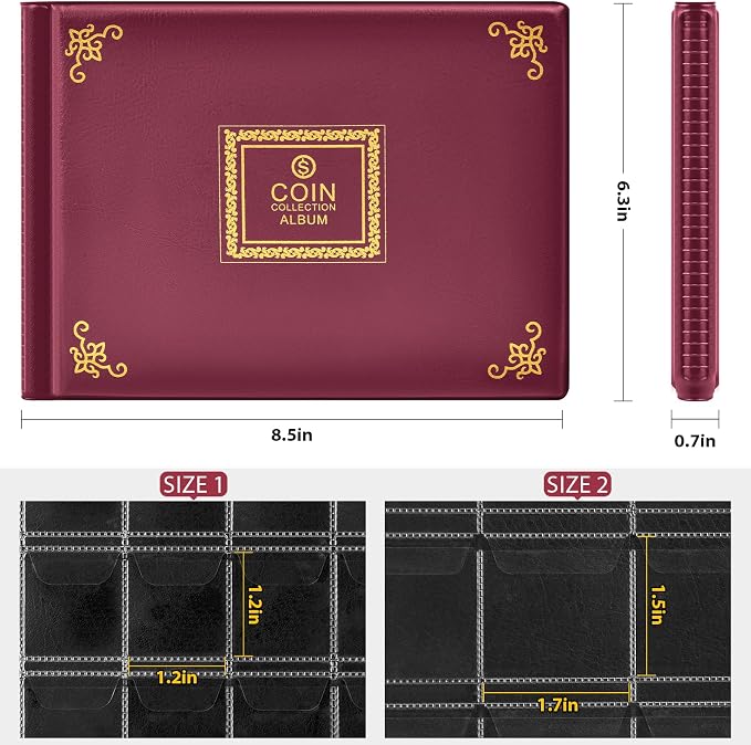 Coin Collection Supplies Holder Book - Image 5