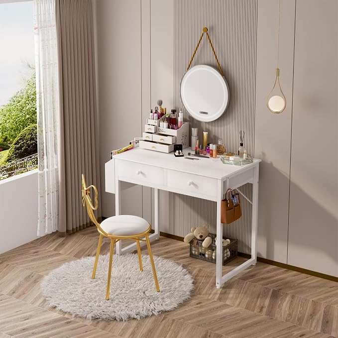 Lufeiya Small White Kids Desk - Image 4