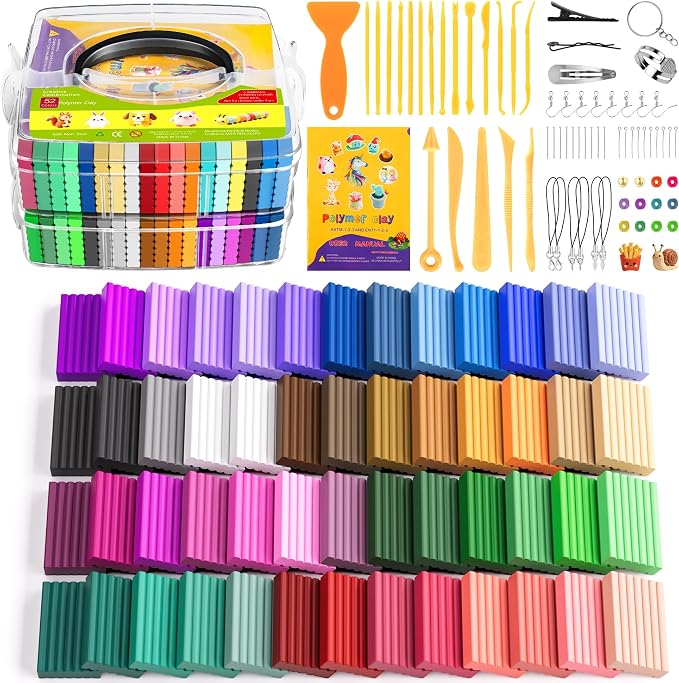 ARTpar 52 Colors Polymer Clay kit，Modeling Clay by ARTPARWelcomesYou