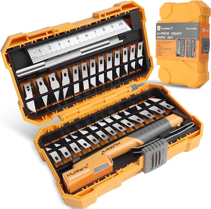 MulWark 32-Piece Precision Hobby Knife Set - Image 6