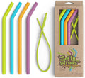 Softy Straws Wide Premium Reusable Silicone Drinking Straws + Patented Straw by SoftyStraws