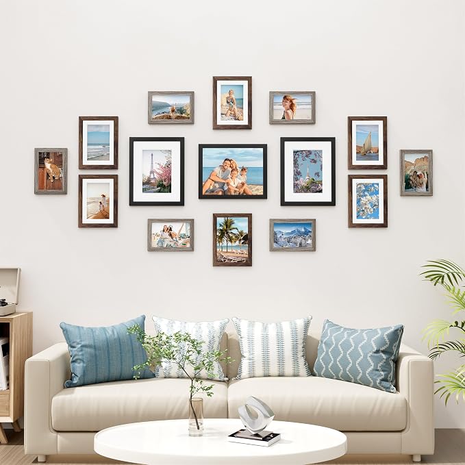 Vittanly 15 Pack Picture Frames Collage Wall Decor, Gallery Frame Set - Image 2
