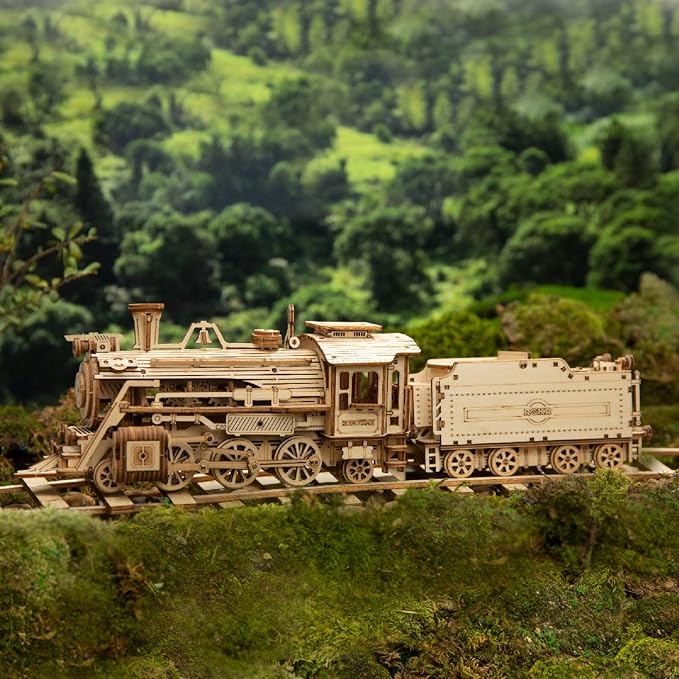 ROKR Model Car Kits Wooden 3D Puzzles Model Building Kits - Image 2