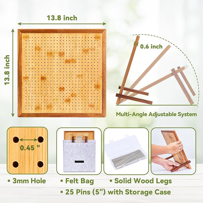 13" Crochet Blocking Board - Image 2