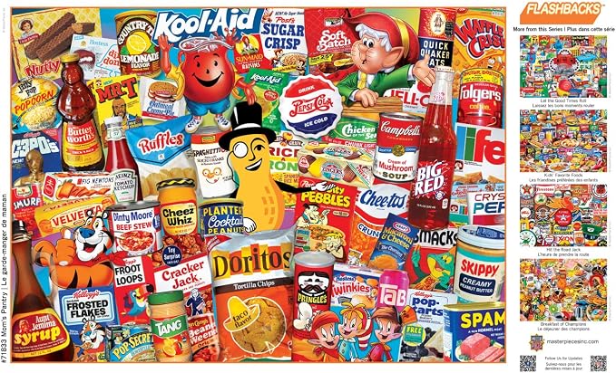 MasterPieces Puzzles 1000 Pieces Mom’s Pantry Collage Jigsaw, Vintage Kitchen - Image 4