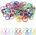 50pcs Lobster Claw Clasps 10 Colors, Metal Keychain Rings by Unknown